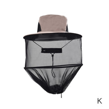 Load image into Gallery viewer, Hike Foldable Mosquito Hat With Hidden Net Mesh Repellent Insect Bee Protection Casual Outdoor Sunscreen Fishing Cap