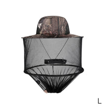 Load image into Gallery viewer, Hike Foldable Mosquito Hat With Hidden Net Mesh Repellent Insect Bee Protection Casual Outdoor Sunscreen Fishing Cap
