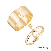 Load image into Gallery viewer, 2pcs/set Creative Personality Flame Dinosaur Punk Couple Ring Simple Open Women Men Couple Ring Jewelry Accessories Gifts
