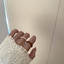 Load image into Gallery viewer, 2pcs/set Vintage Beaded Ring Summer Simple Open Rice Beads Imitation Pearls Ring Women Jewelry Gifts Accessories