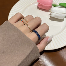 Load image into Gallery viewer, 4pcs/set Fashion Vintage Personality Beaded Ring Summer Simple Resin Rice Beads Ring Women Jewelry Gifts Accessories