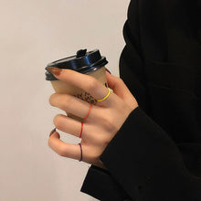 Load image into Gallery viewer, Color Thin Ring Female Summer Fashion All-match Cute Simple Candy Color Fashion Personality Female Wind Tail Ring Jewelry