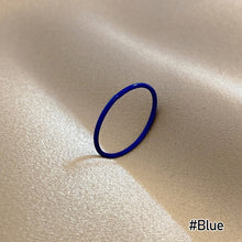 Load image into Gallery viewer, Color Thin Ring Female Summer Fashion All-match Cute Simple Candy Color Fashion Personality Female Wind Tail Ring Jewelry