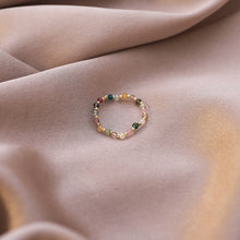 Load image into Gallery viewer, Fashion Elastic Heart Ring Beaded Pearl Ring Imitation Pearls Stacking Knuckle Rings Rice Beads Ring Women Jewelry Accessories Gifts