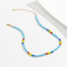 Load image into Gallery viewer, Summer Bohemian Rice Bead Necklace Sweet Handmade Clavicle Choker Fashion Beaded Contrasting Colors Necklace Men Jewelry Gifts