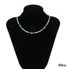 Load image into Gallery viewer, Summer Bohemian Rice Bead Necklace Sweet Handmade Clavicle Choker Fashion Beaded Contrasting Colors Necklace Men Jewelry Gifts