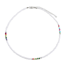 Load image into Gallery viewer, Fashion Summer Bohemian Rice Bead Necklace Sweet Handmade Clavicle Choker Solid Color Beaded Necklace Women Jewelry Gifts