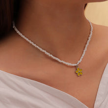 Load image into Gallery viewer, Fashion Bohemian Rice Bead Necklace Sweet Handmade Cute Flower Clavicle Choker Beaded Necklace Women Jewelry Gifts