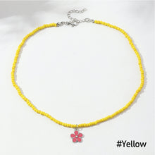 Load image into Gallery viewer, Fashion Bohemian Rice Bead Necklace Sweet Handmade Cute Flower Clavicle Choker Beaded Necklace Women Jewelry Gifts