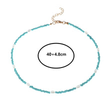 Load image into Gallery viewer, Fashion Sweet Multicolored Rice Bead Necklace Bohemian Imitation Pearl Clavicle Choker Beaded Necklace Women Jewelry Gifts