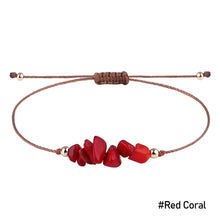 Load image into Gallery viewer, Irregular Broken Stone Woven Wax Thread Bracelet Bohemian Tiger Eye Beach Hand Rope Bracelets Fashion Women Men Jewelry Gifts
