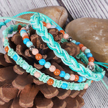 Load image into Gallery viewer, 3pcs/set Bohemian Braided Beaded Bracelets Fashion Wrist Chain Rice Beads Bracelets Handmade Creative Women Men Jewelry Gifts