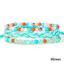 Load image into Gallery viewer, 3pcs/set Bohemian Braided Beaded Bracelets Fashion Wrist Chain Rice Beads Bracelets Handmade Creative Women Men Jewelry Gifts