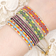 Load image into Gallery viewer, Bohemian Retro Braided Beaded Bracelets Fashion Wrist Chain Rice Beads Bracelets Handmade Creative Women Men Jewelry Gifts