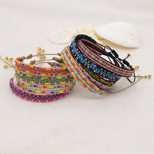 Load image into Gallery viewer, Bohemian Retro Braided Beaded Bracelets Fashion Wrist Chain Rice Beads Bracelets Handmade Creative Women Men Jewelry Gifts