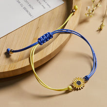 Load image into Gallery viewer, Fashion Couple Contrasting Colors Daisy Bracelets Wrist Chain Bracelets Yellow Blue Creative Romantic Rope Women Men Jewelry Gifts