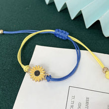 Load image into Gallery viewer, Fashion Couple Contrasting Colors Daisy Bracelets Wrist Chain Bracelets Yellow Blue Creative Romantic Rope Women Men Jewelry Gifts