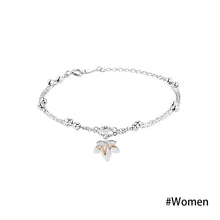 Load image into Gallery viewer, Fashion Maple Leaf Couple Bracelets Punk Wrist Chain Bracelets Creative Romantic Rope Leaves Women Men Jewelry Gifts