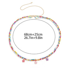 Load image into Gallery viewer, Sexy Vintage Belly Chain Beach Body Chain Double Layers Flower Elastic Tassel Streetwear Summer Women Waist Chain Fashion Jewelry