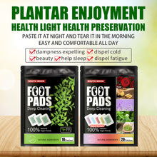 Load image into Gallery viewer, Cleansing Herbal Deep Foot Pad Detox Foot Patches Pad Lavender Stress Relief Deep Sleep Body Toxins Feet Slimming Foot Pads