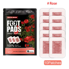 Load image into Gallery viewer, Cleansing Herbal Deep Foot Pad Detox Foot Patches Pad Lavender Stress Relief Deep Sleep Body Toxins Feet Slimming Foot Pads