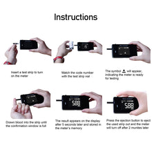 Load image into Gallery viewer, 4 in1 Multi-Function Cholesterol Meter Uric Acid&Hemoglobin Blood Glucose Test strips kit for Diabetes Gout Device with Lancets