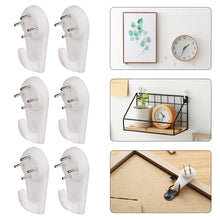 Load image into Gallery viewer, 20pcs/set Photo Frame Hanging Hook White Painting Hook Plastic Invisible Wall Hooks Mount Photo Picture Nail Hook Hanging Hangers