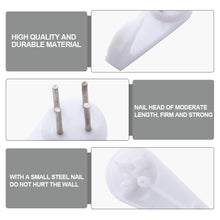 Load image into Gallery viewer, 20pcs/set Photo Frame Hanging Hook White Painting Hook Plastic Invisible Wall Hooks Mount Photo Picture Nail Hook Hanging Hangers