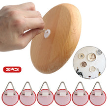 Load image into Gallery viewer, 20pcs/set Plate Hanger Hook Invisible Wall Decoration Frame Hanger Hook Round Ceramic Plate Painting Hook