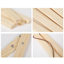 Load image into Gallery viewer, Magnetic Poster Hanger Frame Pine Wood Hanger Frame Natural Painting Photo Frame Canvas Wall Art Craft Frame Art Hanger