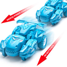 Load image into Gallery viewer, Transforming Dinosaur Car Toys Transformation Car Toys Inertial Sliding Dino Car Automatic Transform Toy Boys Kids Birthday Toy
