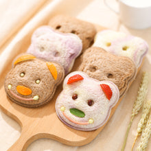 Load image into Gallery viewer, Cartoon Bear Breakfast Sandwich Mold Bread Biscuit Embosser DIY Cake Tool Rice Roll Onigiri Making Mold Kicthen Accessories