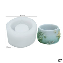 Load image into Gallery viewer, DIY Succulent Candle Silicone Mold Succulent Plants Resin Gypsum Figurine Mould Handmade Ornament Desk Decoration Craft Mold Eposy Tools Accessories