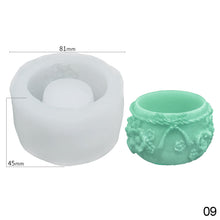 Load image into Gallery viewer, DIY Succulent Candle Silicone Mold Succulent Plants Resin Gypsum Figurine Mould Handmade Ornament Desk Decoration Craft Mold Eposy Tools Accessories