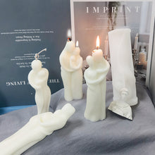 Load image into Gallery viewer, DIY 3D Romantic Couple Portrait Lovers Silicone Candle Mold Carving Art Aromatherapy Plaster Home Decoration Mold Wedding Gift