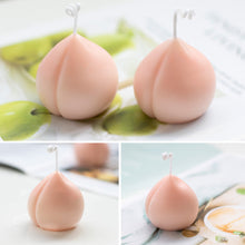 Load image into Gallery viewer, 3D Peach Shape Candle Silicone Mold Resin Soap Plaster Fruit Mould Handmade Desk Decoration Ornament Craft Mold Eposy Tools Accessories