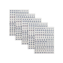 Load image into Gallery viewer, 5pcs/set 3mm Alphabet Letters Numbers Glitter Stikers for Epoxy Resin Mold Decorative Stickers Gold Silver Letters Numbers UV Epoxy Resin Fillings Material