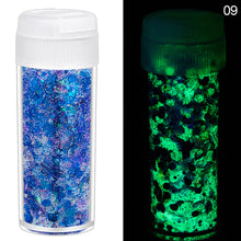 Load image into Gallery viewer, 24Colors 10g Luminous Sequins Epoxy Resin Fillers DIY Decoration Fillling Crafts Nails Art Decoative Glitter Paillette