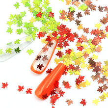 Load image into Gallery viewer, 2g Maple Leaves Sequins Epoxy Resin Fillers DIY Decoration Leaf Fillling Crafts Nails Art Decoative Glitter Paillette