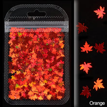 Load image into Gallery viewer, 2g Maple Leaves Sequins Epoxy Resin Fillers DIY Decoration Leaf Fillling Crafts Nails Art Decoative Glitter Paillette