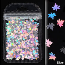 Load image into Gallery viewer, 2g Maple Leaves Sequins Epoxy Resin Fillers DIY Decoration Leaf Fillling Crafts Nails Art Decoative Glitter Paillette