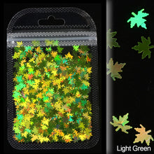 Load image into Gallery viewer, 2g Maple Leaves Sequins Epoxy Resin Fillers DIY Decoration Leaf Fillling Crafts Nails Art Decoative Glitter Paillette