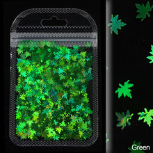 Load image into Gallery viewer, 2g Maple Leaves Sequins Epoxy Resin Fillers DIY Decoration Leaf Fillling Crafts Nails Art Decoative Glitter Paillette