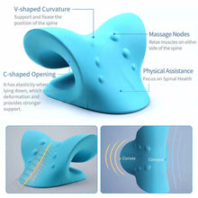 Load image into Gallery viewer, Massage Neck Shoulder Sleep Aid Neck Traction Therapy Relaxer Pillow For Protect Cervical Spine Pain Relief