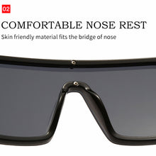 Load image into Gallery viewer, Newly Outdoor Sunglasses Large Frame Square UV400 Male Female Sun Glasses Fashion One-piece Eyewear