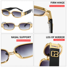 Load image into Gallery viewer, Trend Retro Women Sunglasses Ultraviolet-proof Clear Vision Cool Multicolor Rectangle Travel Outdoor Glasses