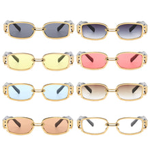 Load image into Gallery viewer, Trend Retro Women Sunglasses Ultraviolet-proof Clear Vision Cool Multicolor Rectangle Travel Outdoor Glasses