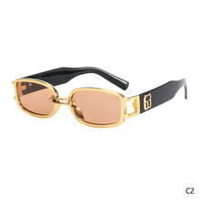 Load image into Gallery viewer, Trend Retro Women Sunglasses Ultraviolet-proof Clear Vision Cool Multicolor Rectangle Travel Outdoor Glasses