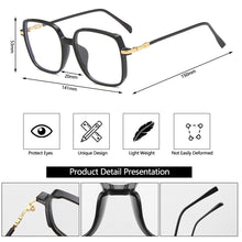Load image into Gallery viewer, Fashion Frosted Multicolor Glasses Anti Blue Light Blocking Lens Square Frame Eye Protection Eyeglasses Women Men