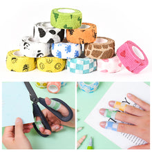 Load image into Gallery viewer, 1 Roll 4M Self-adhesive Tape Disposable Multicolor Elastic Bandage for Wrap Elbow Tattoo Handle Grip Protect Finger